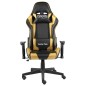 vidaXL Gaming-Stuhl Drehbar Golden PVC vidaXL Gaming-Stuhl Drehbar Golden PVC