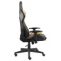 vidaXL Gaming-Stuhl Drehbar Golden PVC vidaXL Gaming-Stuhl Drehbar Golden PVC