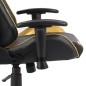 vidaXL Gaming-Stuhl Drehbar Golden PVC vidaXL Gaming-Stuhl Drehbar Golden PVC