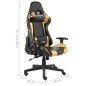 vidaXL Gaming-Stuhl Drehbar Golden PVC vidaXL Gaming-Stuhl Drehbar Golden PVC