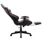 vidaXL Gaming-Stuhl mit Fußstütze Schwarz und Weinrot Kunstleder vidaXL Gaming-Stuhl mit Fußstütze Schwarz und Weinrot Kunstleder
