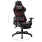 vidaXL Gaming-Stuhl mit Fußstütze Schwarz und Weinrot Kunstleder vidaXL Gaming-Stuhl mit Fußstütze Schwarz und Weinrot Kunstleder