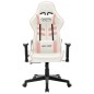 vidaXL Gaming-Stuhl Weiß und Rosa Kunstleder vidaXL Gaming-Stuhl Weiß und Rosa Kunstleder