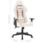 vidaXL Gaming-Stuhl Weiß und Rosa Kunstleder vidaXL Gaming-Stuhl Weiß und Rosa Kunstleder