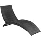 vidaXL Klappbare Sonnenliege mit Auflage Poly Rattan Schwarz vidaXL Klappbare Sonnenliege mit Auflage Poly Rattan Schwarz