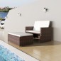 vidaXL Gartensofa Poly Rattan Braun vidaXL Gartensofa Poly Rattan Braun