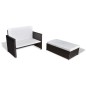 vidaXL Gartensofa Poly Rattan Braun vidaXL Gartensofa Poly Rattan Braun