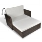 vidaXL Gartensofa Poly Rattan Braun vidaXL Gartensofa Poly Rattan Braun