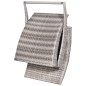 vidaXL Sonnenliege mit Auflage Klappbar Poly Rattan Grau vidaXL Sonnenliege mit Auflage Klappbar Poly Rattan Grau