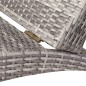 vidaXL Sonnenliege mit Auflage Klappbar Poly Rattan Grau vidaXL Sonnenliege mit Auflage Klappbar Poly Rattan Grau