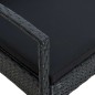 vidaXL Gartenstuhl mit Kissen Poly Rattan Schwarz vidaXL Gartenstuhl mit Kissen Poly Rattan Schwarz