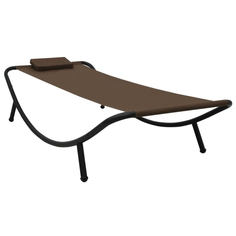 vidaXL Gartenbett Braun 200×90 cm Stahl vidaXL Gartenbett Braun 200×90 cm Stahl