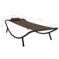 vidaXL Gartenbett Braun 200×90 cm Stahl vidaXL Gartenbett Braun 200×90 cm Stahl