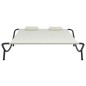 vidaXL Outdoor-Loungebett Stoff Cremeweiß vidaXL Outdoor-Loungebett Stoff Cremeweiß