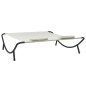 vidaXL Outdoor-Loungebett Stoff Cremeweiß vidaXL Outdoor-Loungebett Stoff Cremeweiß