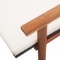 vidaXL Sonnenliege mit Auflage Poly Rattan Akazie Massivholz Schwarz vidaXL Sonnenliege mit Auflage Poly Rattan Akazie Massivholz Schwarz