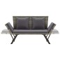 vidaXL Gartenbank mit Auflagen 176 cm Grau Poly Rattan vidaXL Gartenbank mit Auflagen 176 cm Grau Poly Rattan