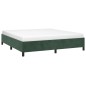 vidaXL Bettgestell Dunkelgrün 160x200 cm Samt vidaXL Bettgestell Dunkelgrün 160x200 cm Samt
