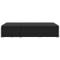 vidaXL Sonnenliege mit Auflage Poly Rattan Schwarz vidaXL Sonnenliege mit Auflage Poly Rattan Schwarz
