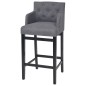 vidaXL Barhocker 2 Stk. Dunkelgrau Stoff vidaXL Barhocker 2 Stk. Dunkelgrau Stoff
