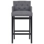 vidaXL Barhocker 2 Stk. Dunkelgrau Stoff vidaXL Barhocker 2 Stk. Dunkelgrau Stoff