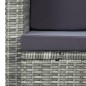 vidaXL 2-Sitzer-Gartensofa mit Auflagen Grau Poly Rattan vidaXL 2-Sitzer-Gartensofa mit Auflagen Grau Poly Rattan