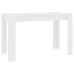 vidaXL Esstisch Weiß 120x60x76 cm Holzwerkstoff