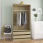 vidaXL Kleiderschrank Sonoma-Eiche 100x50x200 cm Holzwerkstoff vidaXL Kleiderschrank Sonoma-Eiche 100x50x200 cm Holzwerkstoff