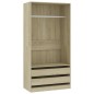 vidaXL Kleiderschrank Sonoma-Eiche 100x50x200 cm Holzwerkstoff vidaXL Kleiderschrank Sonoma-Eiche 100x50x200 cm Holzwerkstoff