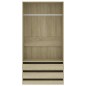 vidaXL Kleiderschrank Sonoma-Eiche 100x50x200 cm Holzwerkstoff vidaXL Kleiderschrank Sonoma-Eiche 100x50x200 cm Holzwerkstoff