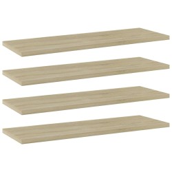 vidaXL Bücherregal-Bretter 4 Stk. Sonoma-Eiche 60x20x1,5 cm