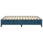 Bettgestell Dunkelblau 140x190 cm Samt Bettgestell Dunkelblau 140x190 cm Samt