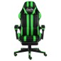 vidaXL Gaming-Stuhl mit Fußstütze Schwarz und Grün Kunstleder vidaXL Gaming-Stuhl mit Fußstütze Schwarz und Grün Kunstleder
