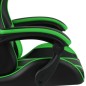vidaXL Gaming-Stuhl mit Fußstütze Schwarz und Grün Kunstleder vidaXL Gaming-Stuhl mit Fußstütze Schwarz und Grün Kunstleder