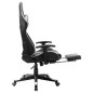 vidaXL Gaming-Stuhl mit Fußstütze Schwarz und Weiß Kunstleder vidaXL Gaming-Stuhl mit Fußstütze Schwarz und Weiß Kunstleder
