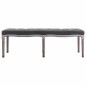 vidaXL Bank Leinen Massivholz 150x40x48 cm Dunkelgrau vidaXL Bank Leinen Massivholz 150x40x48 cm Dunkelgrau