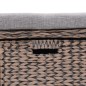 vidaXL Sitzbank mit 3 Körben Seegras 105×40×42 cm Grau vidaXL Sitzbank mit 3 Körben Seegras 105×40×42 cm Grau
