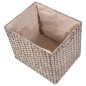 vidaXL Sitzbank mit 3 Körben Seegras 105×40×42 cm Grau vidaXL Sitzbank mit 3 Körben Seegras 105×40×42 cm Grau