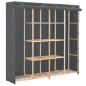 vidaXL Kleiderschrank Grau 173 x 40 x 170 cm Stoff vidaXL Kleiderschrank Grau 173 x 40 x 170 cm Stoff