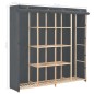 vidaXL Kleiderschrank Grau 173 x 40 x 170 cm Stoff vidaXL Kleiderschrank Grau 173 x 40 x 170 cm Stoff