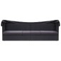 vidaXL Outdoor-Sofabett mit Dach Poly-Rattan Schwarz vidaXL Outdoor-Sofabett mit Dach Poly-Rattan Schwarz