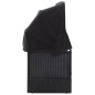 vidaXL Outdoor-Sofabett mit Dach Poly-Rattan Schwarz vidaXL Outdoor-Sofabett mit Dach Poly-Rattan Schwarz
