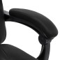 vidaXL Massage-Bürostuhl Schwarz Kunstleder vidaXL Massage-Bürostuhl Schwarz Kunstleder