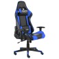vidaXL Gaming-Stuhl Drehbar Blau PVC vidaXL Gaming-Stuhl Drehbar Blau PVC