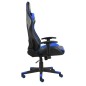 vidaXL Gaming-Stuhl Drehbar Blau PVC vidaXL Gaming-Stuhl Drehbar Blau PVC