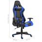 vidaXL Gaming-Stuhl Drehbar Blau PVC vidaXL Gaming-Stuhl Drehbar Blau PVC