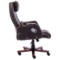 vidaXL Massage-Bürostuhl Braun Kunstleder vidaXL Massage-Bürostuhl Braun Kunstleder
