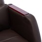 vidaXL Massage-Bürostuhl Braun Kunstleder vidaXL Massage-Bürostuhl Braun Kunstleder