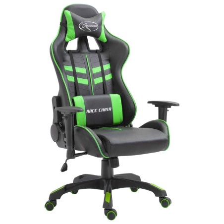 vidaXL Gaming-Stuhl Grün Kunstleder