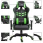 vidaXL Gaming-Stuhl Grün Kunstleder